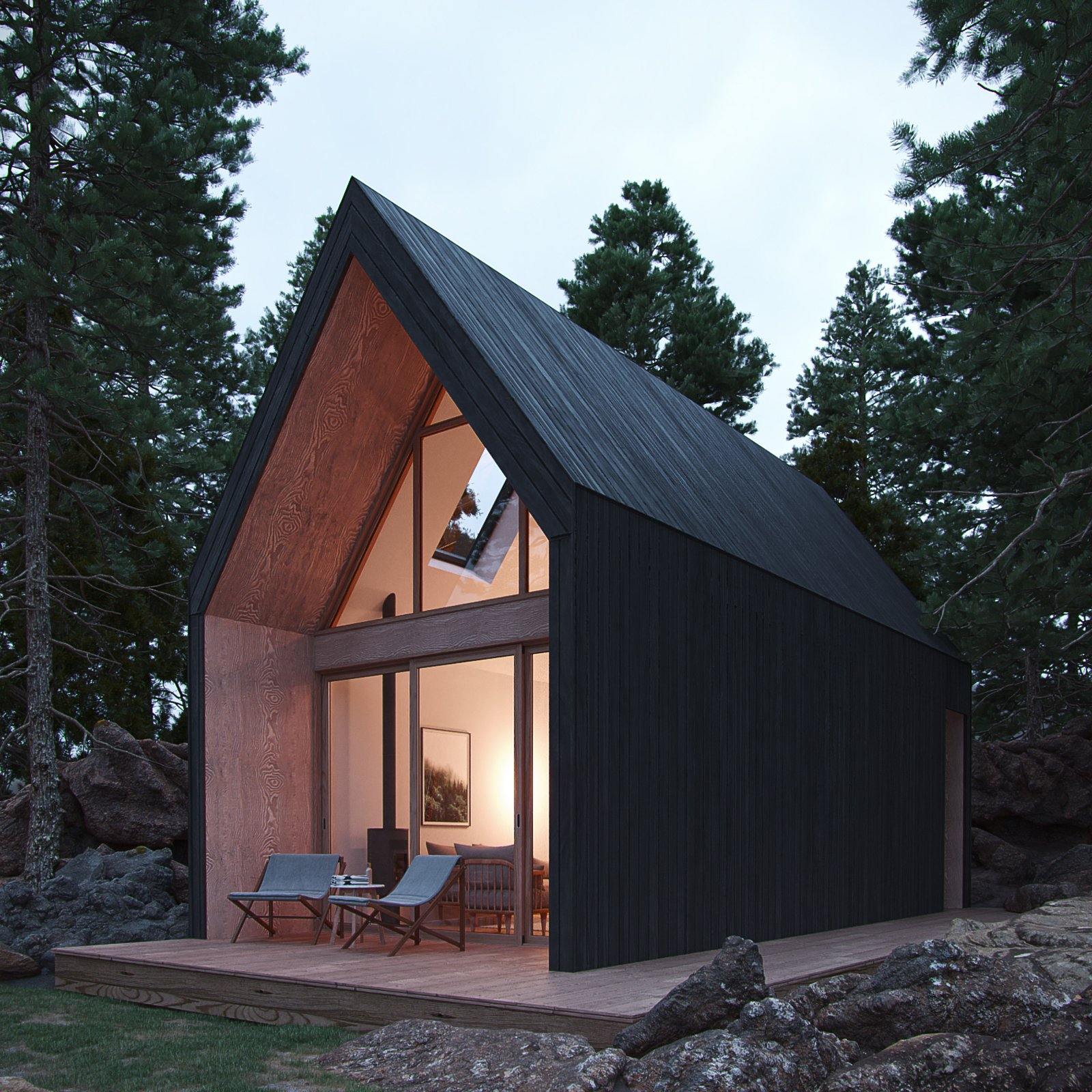 Modern Alpine Cabin - Den