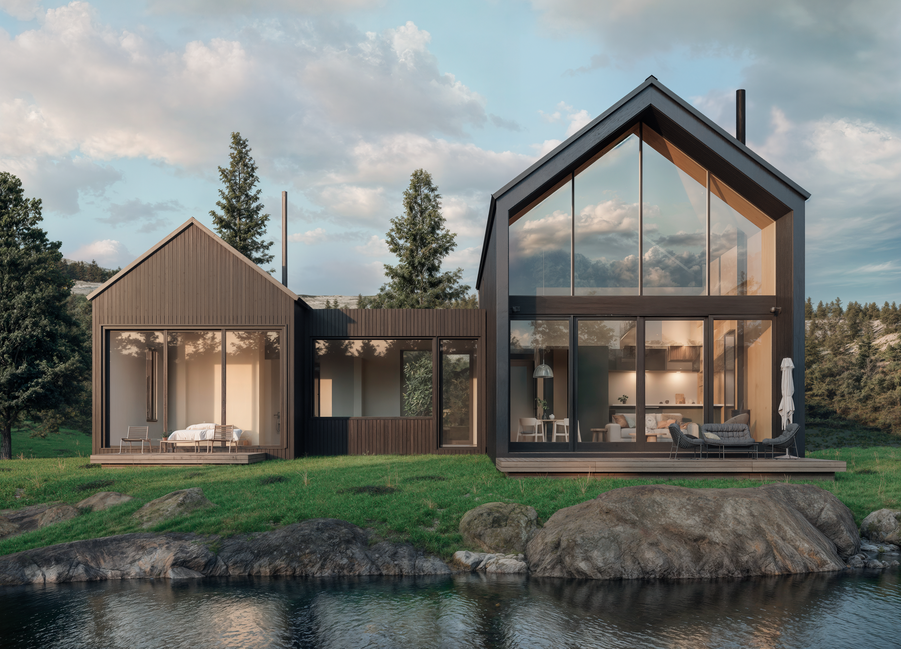 A custom DEN prefab home.