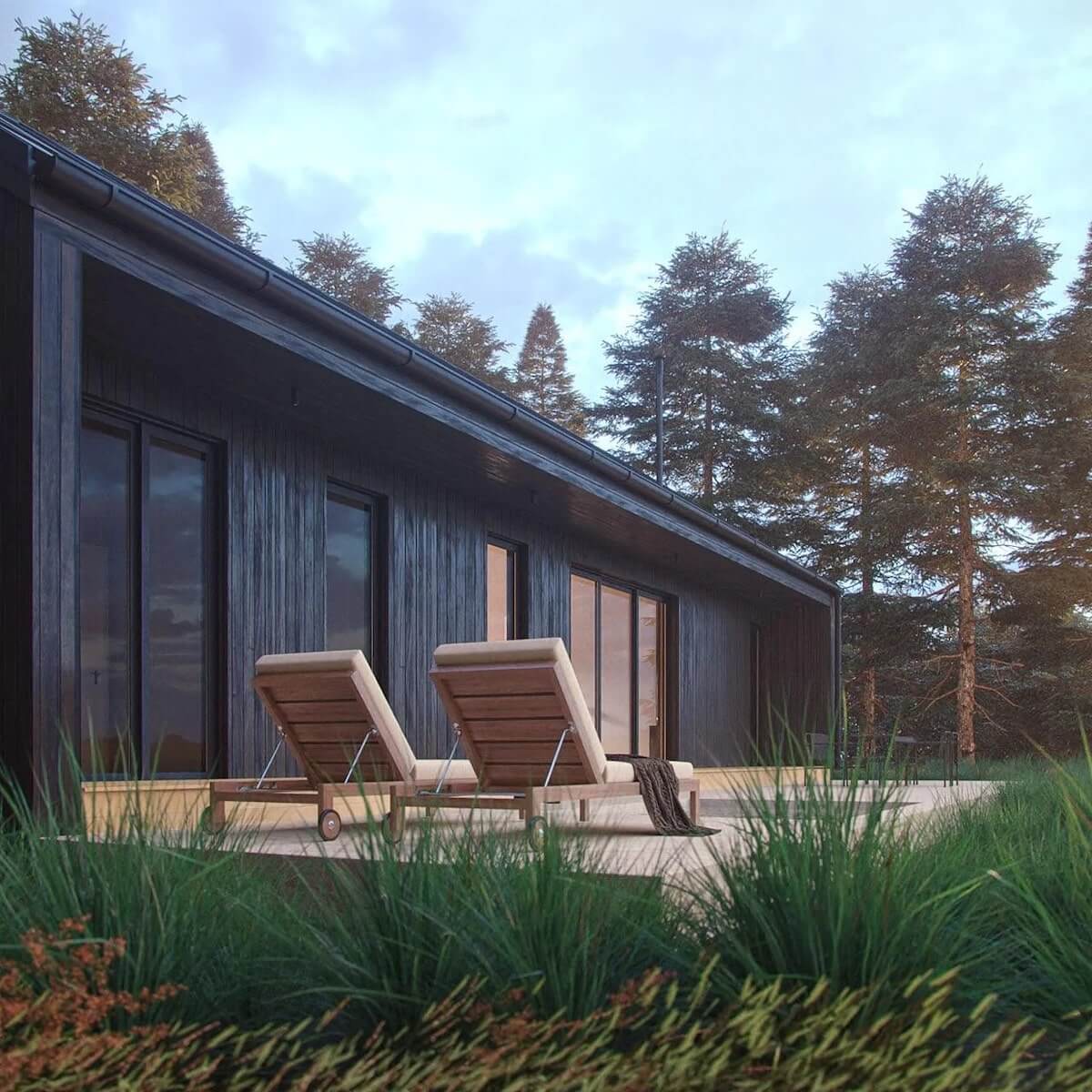 Modern Box House: Clean Lines and Bold Designs - Den