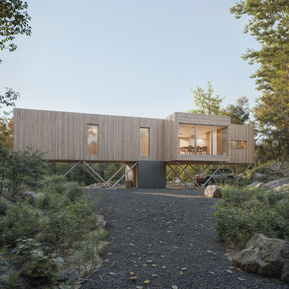 2 Bedroom Modern Treehouse Plans - Download Small Modern House Plans ...