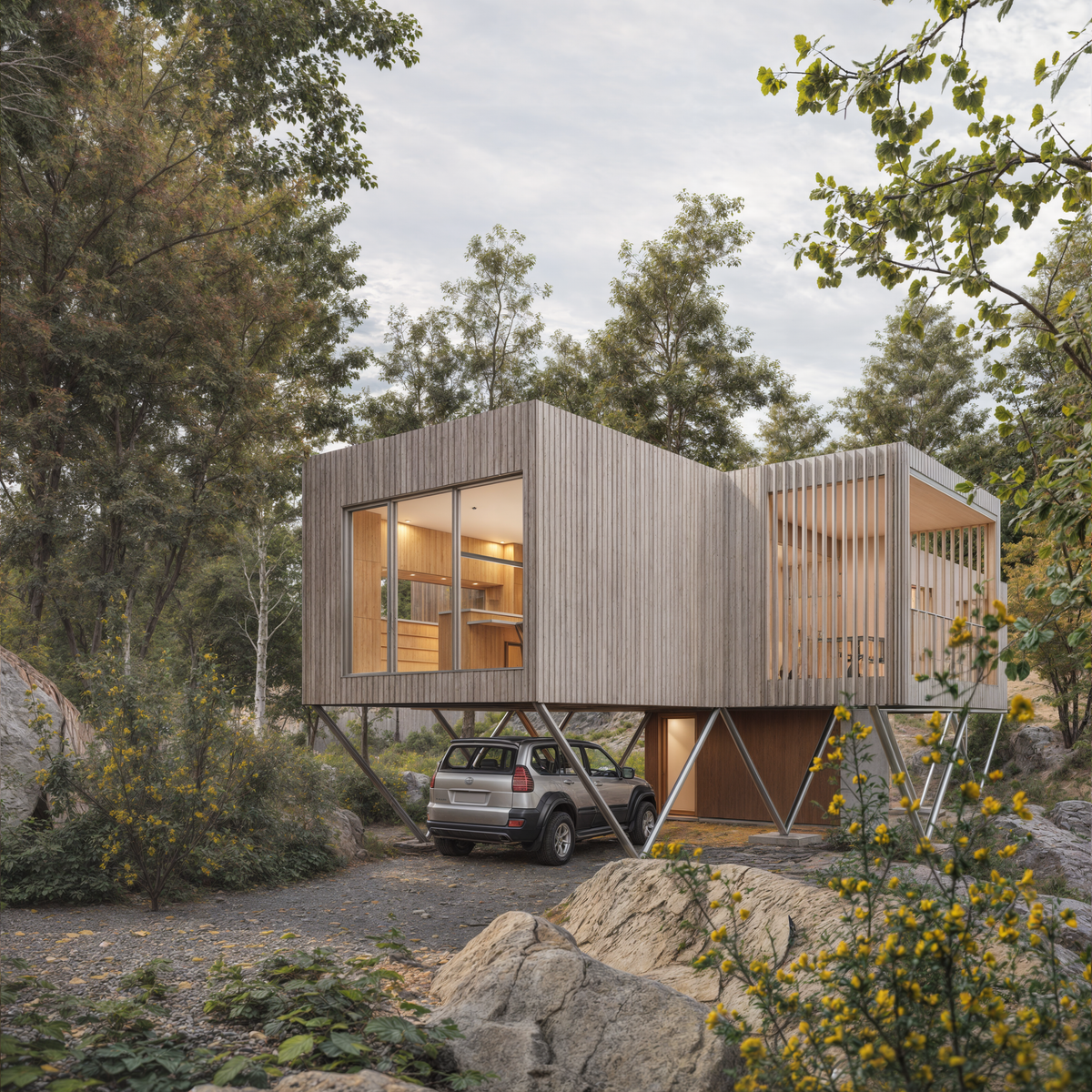 Modern Treehouse Prefab | Fully Engineered Cabin Kits by DEN – Den