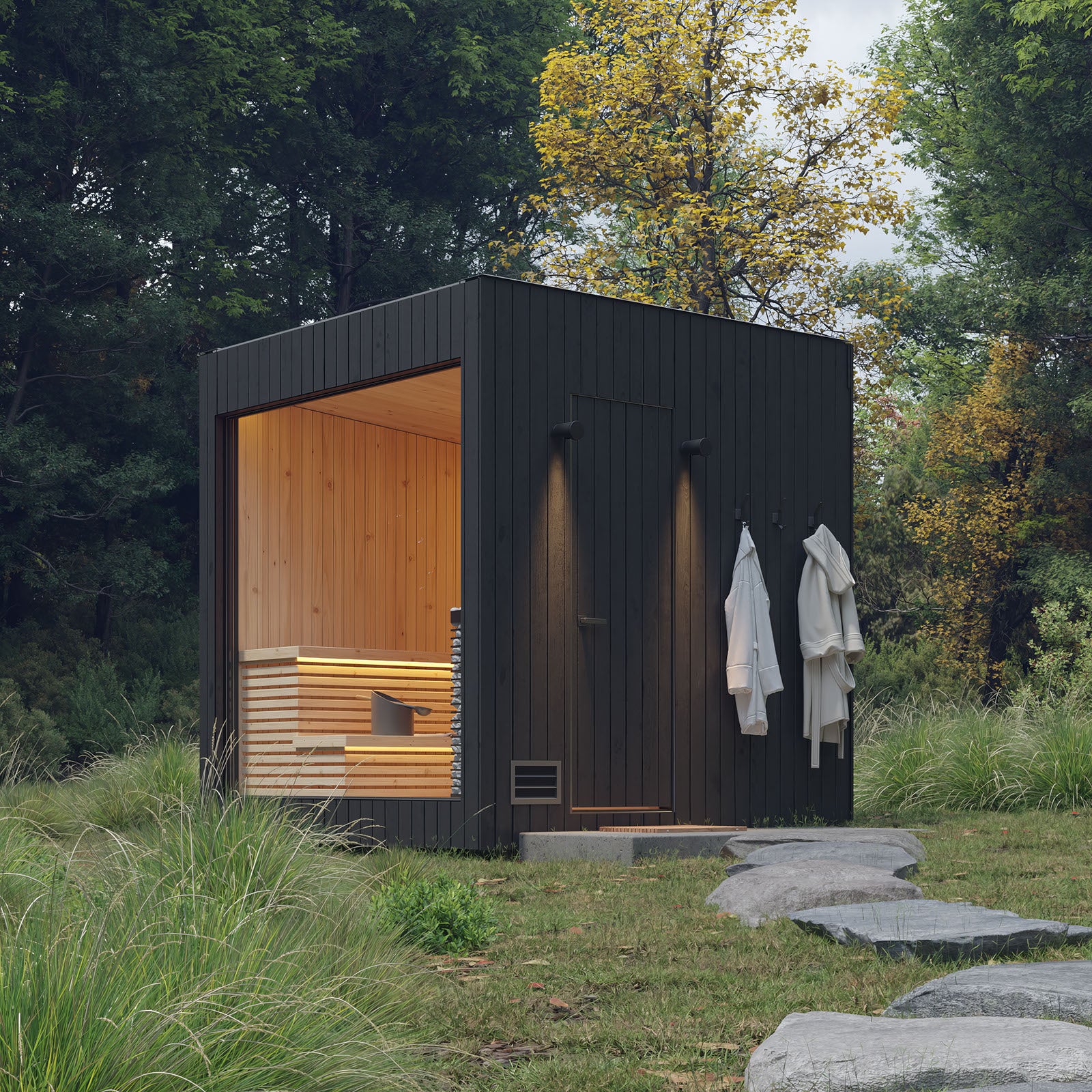 Medium Modern Sauna