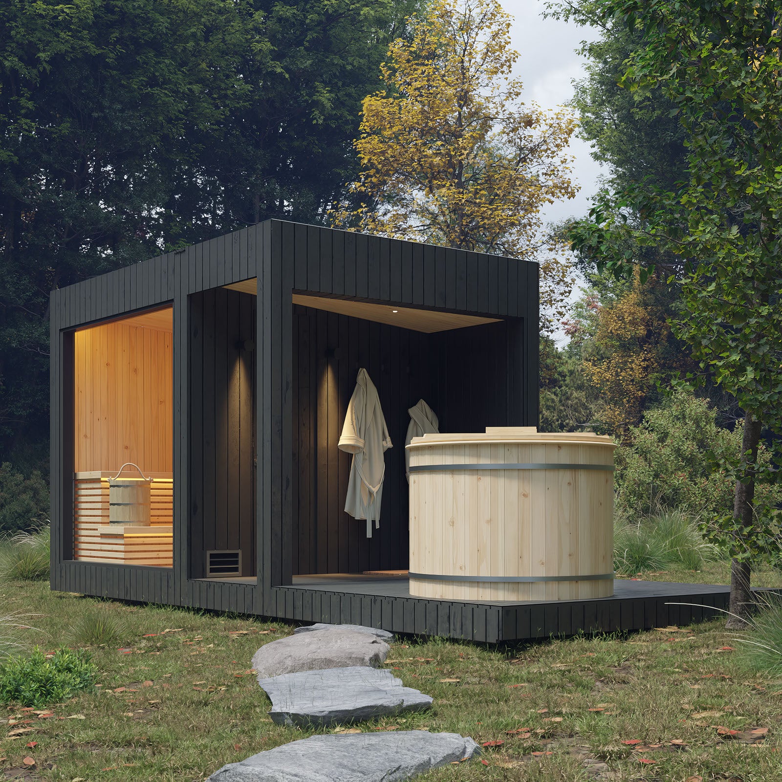 Medium Modern Sauna