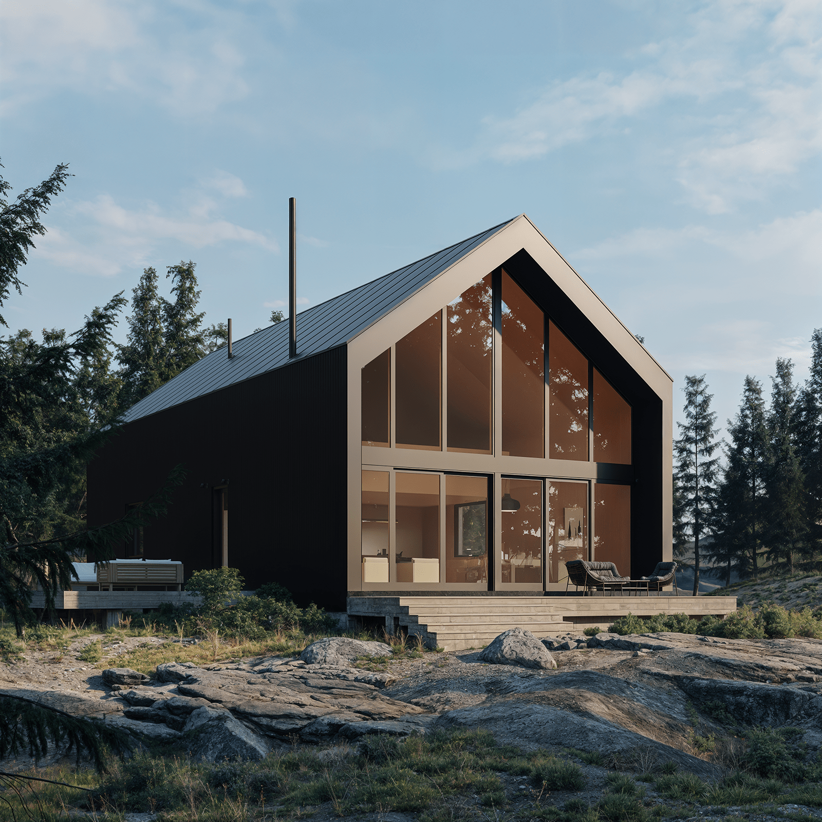 Modern Alpine Family - Den