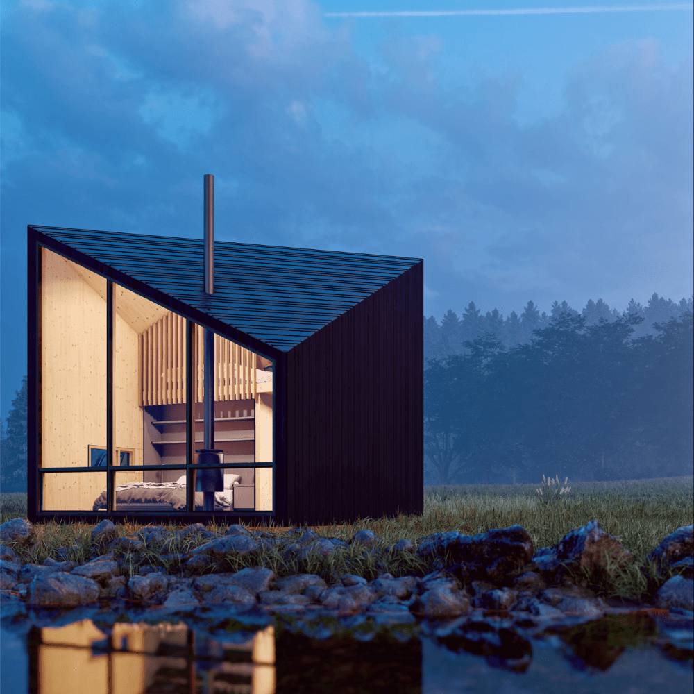 The Outpost Plans - Download Small House Plans - Den