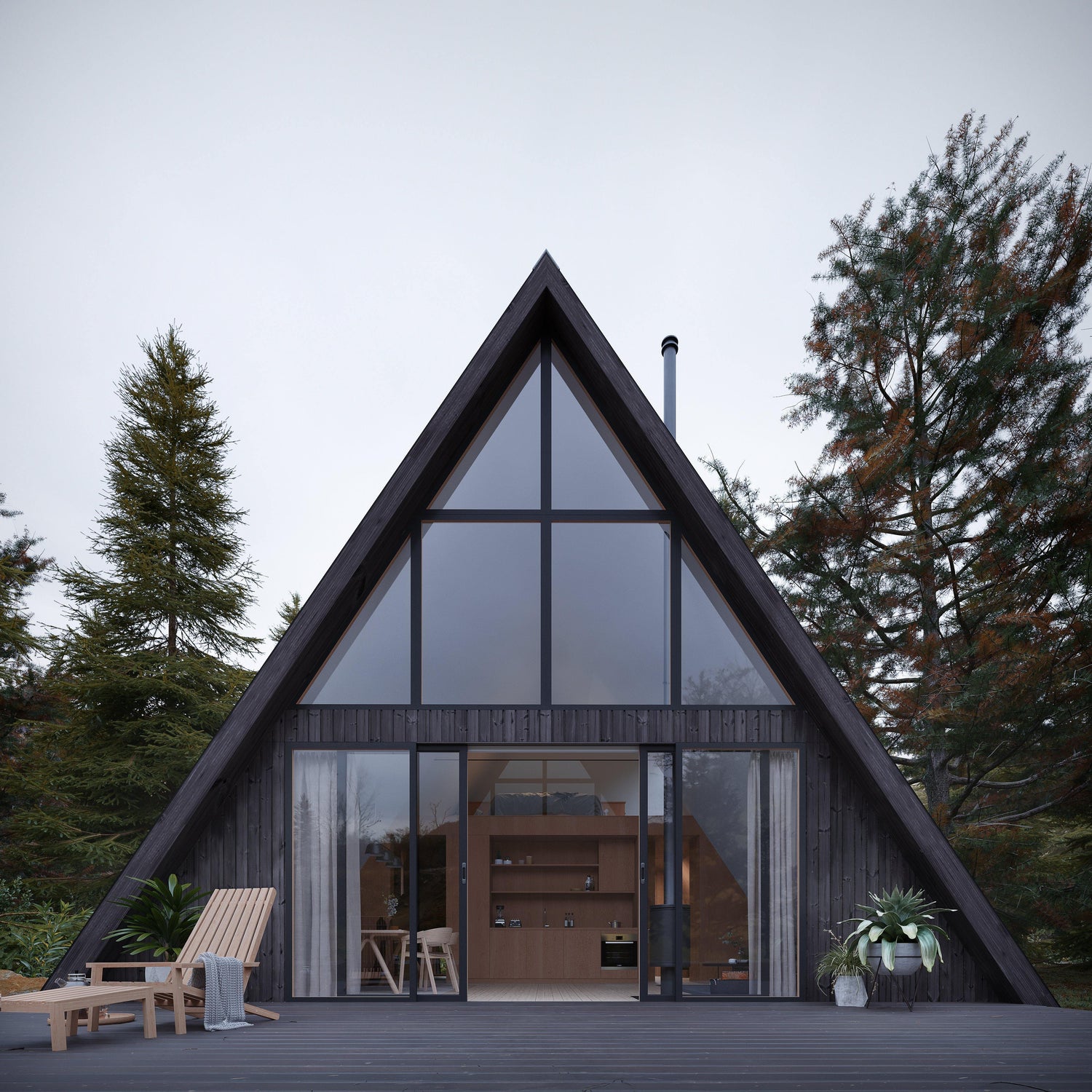 A-Frame House - Den