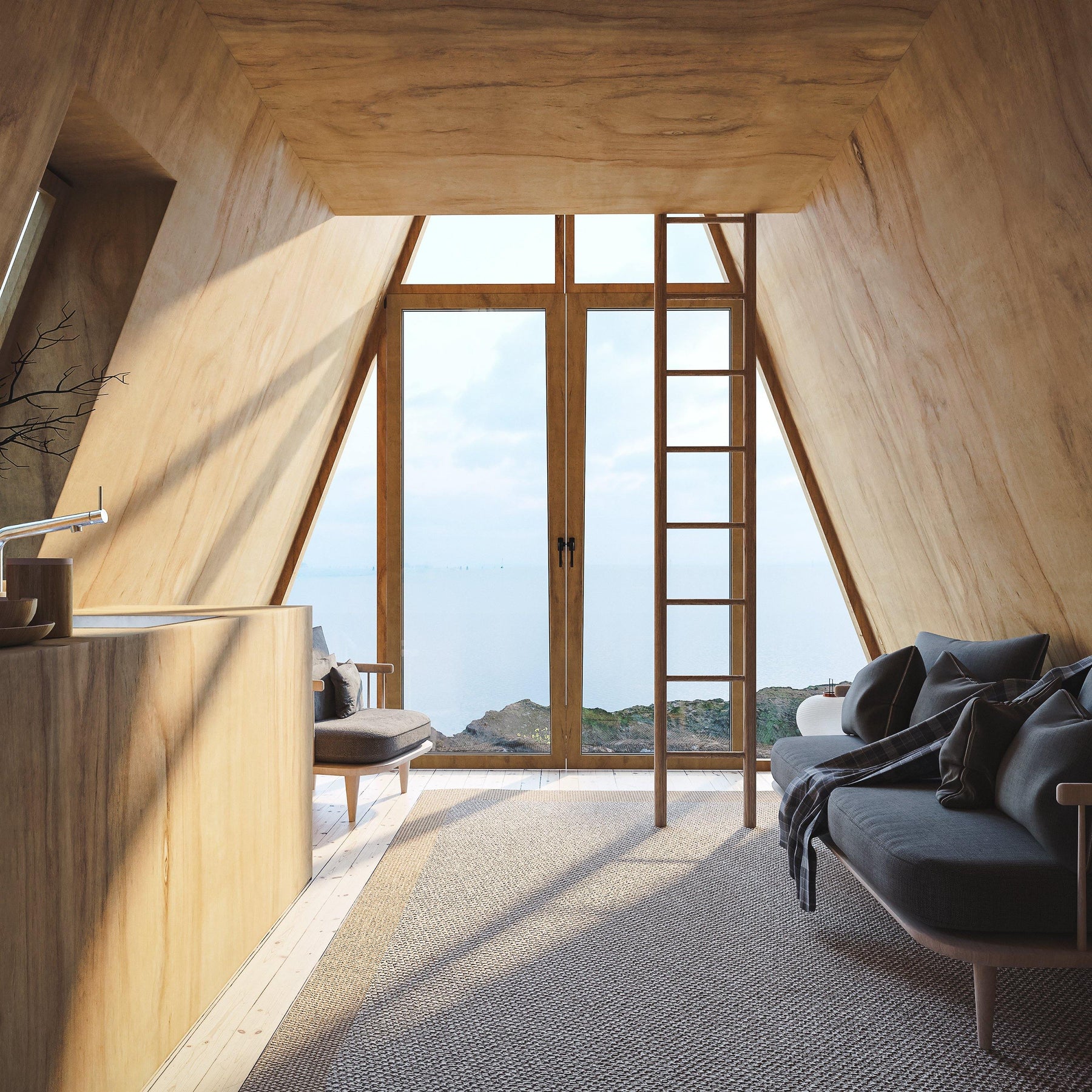 Cabin Plans In A Box - Den